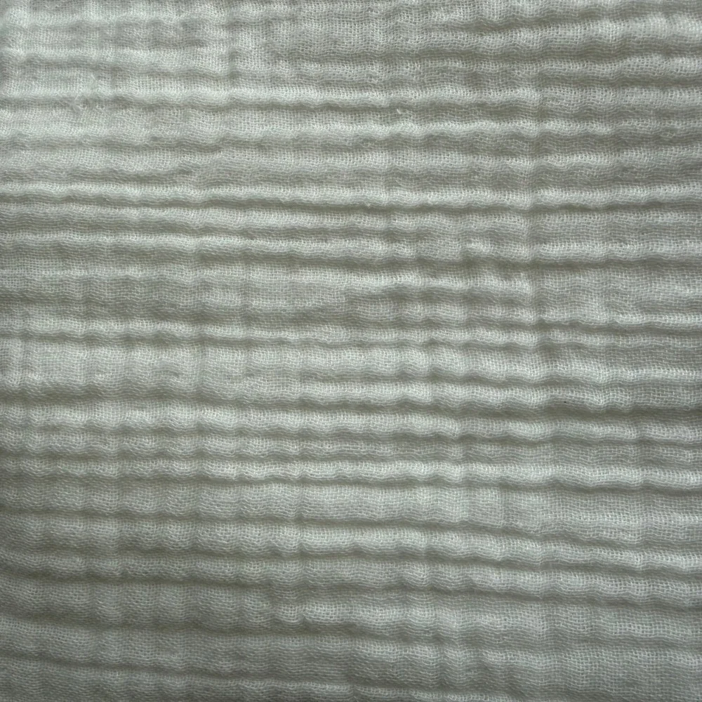 West Elm Standard Pillow Sham White 100% Cotton Gauze Quilted Coastal Minimalism